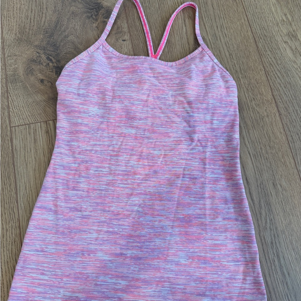 Lululemon Pink Strappy Tank Top